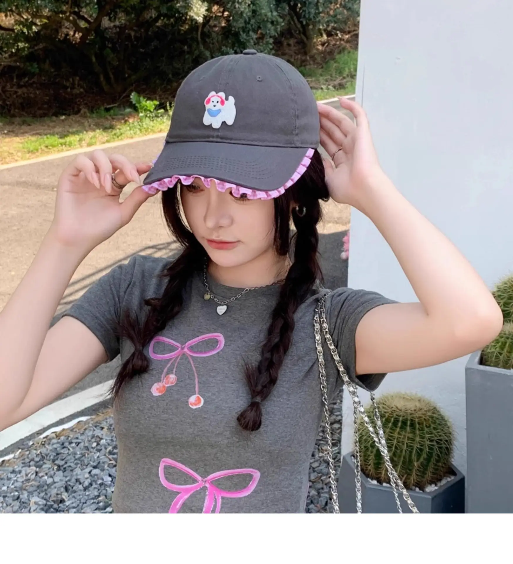 2025 Japanese Lace Duckbill Cap for Women with Wide Brim — feature 4