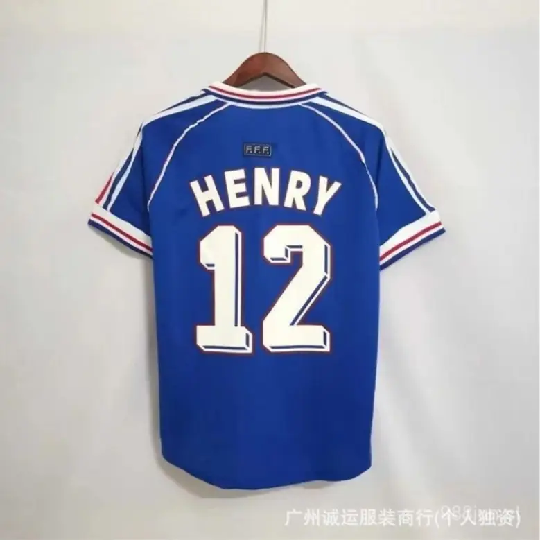 Wholesale and Retail 98 French Home Retro Jersey No. 10 Zidane Football Uniform Summer Breathable