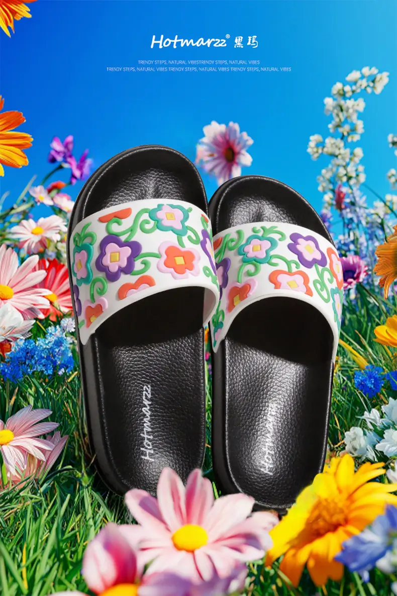 Hotmarzz Blackma Women's Non-Slip Home Wear Trendy Slippers Summer Bathroom Slippers Casual Slippers — feature 1