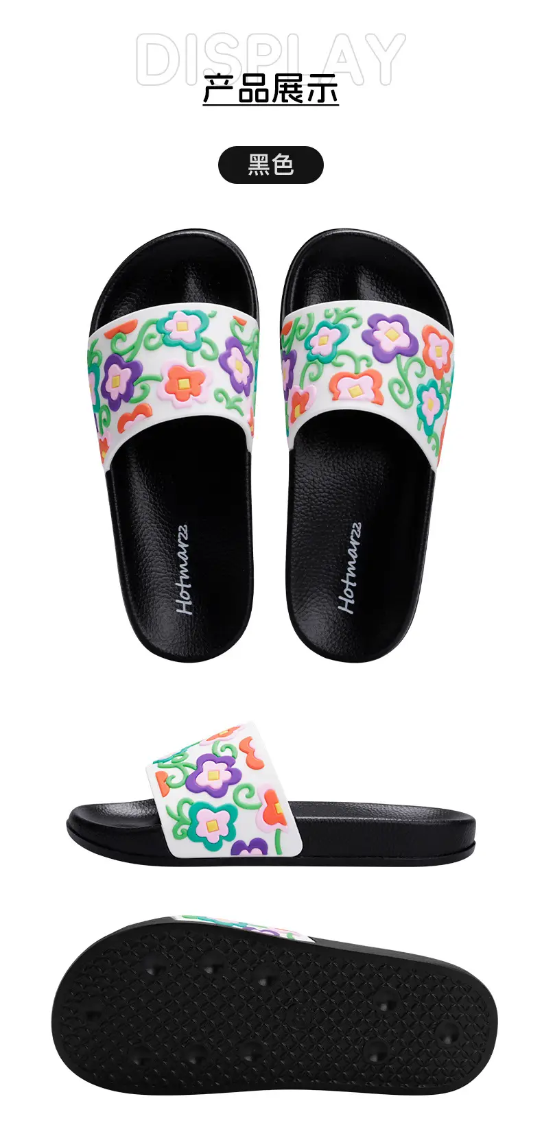 Hotmarzz Blackma Women's Non-Slip Home Wear Trendy Slippers Summer Bathroom Slippers Casual Slippers — feature 9