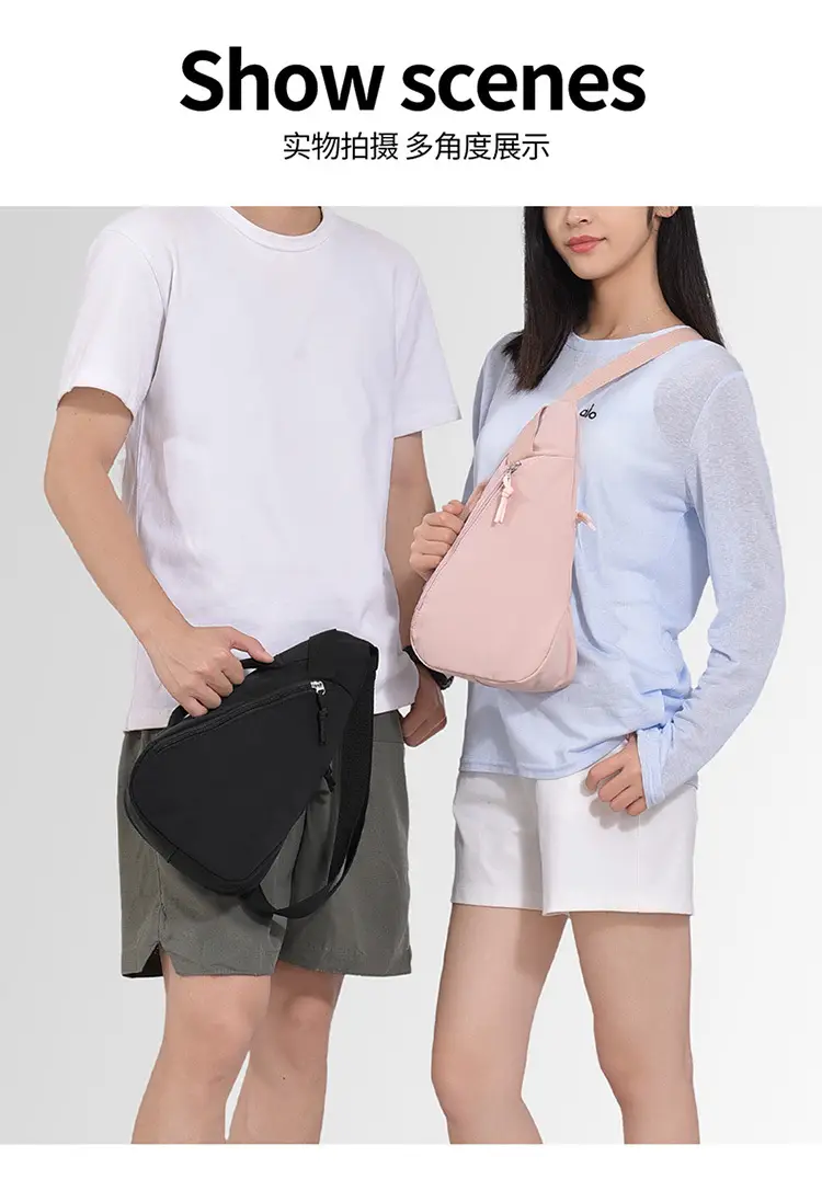 Pink Nylon Unisex Chest Bag for Daily Commute — feature 16