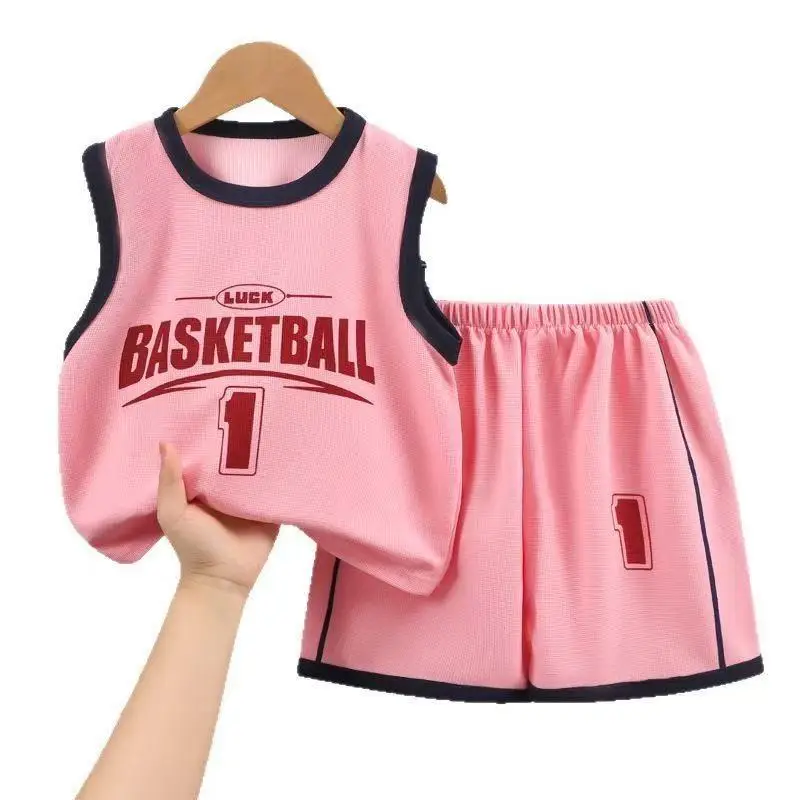 Children's Baby 1Yr Basketball Pink Shorts Set