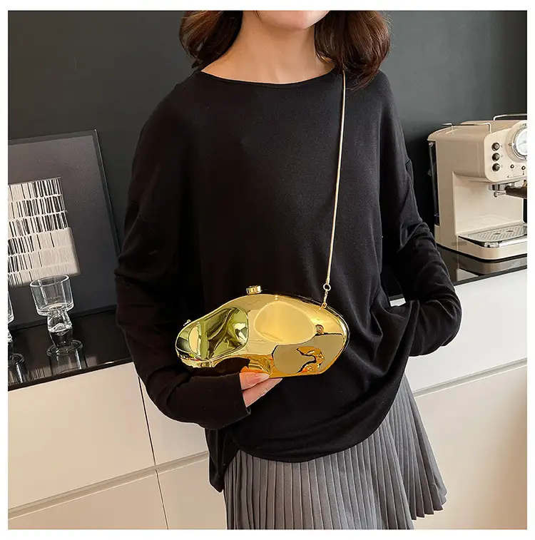 Golden Meteorite Clutch Bag for Women — feature 10