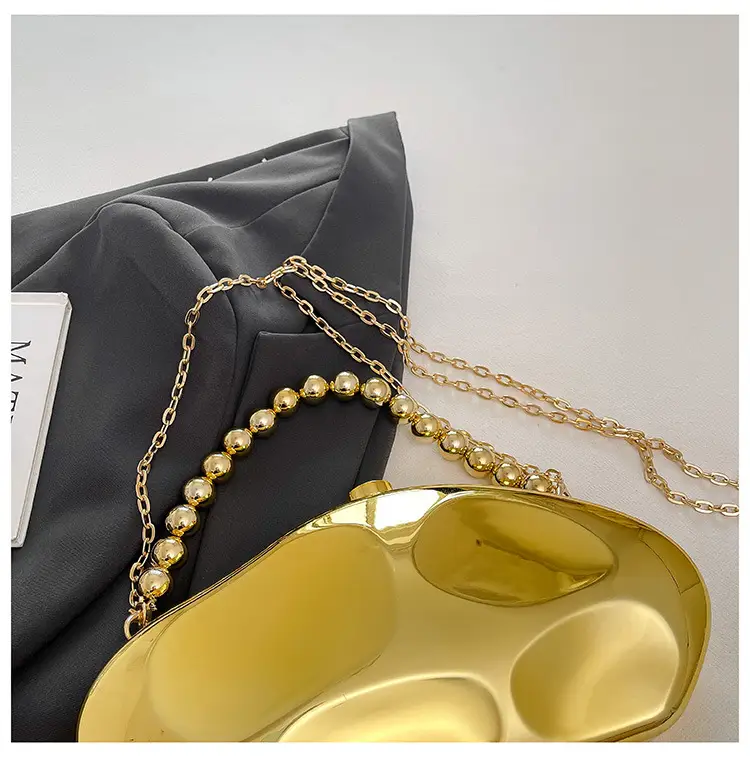 Golden Meteorite Clutch Bag for Women — feature 3