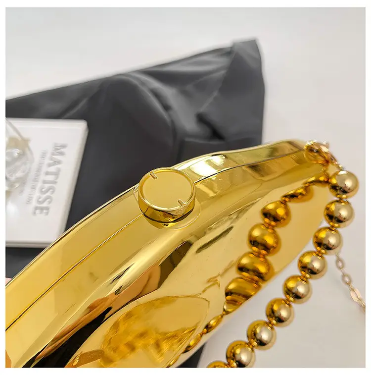 Golden Meteorite Clutch Bag for Women — feature 6