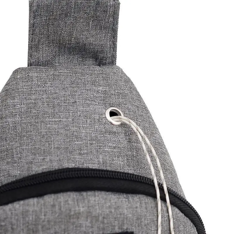 New Men's Crossbody Chest Bag Canvas Casual Korean Style Small Backpack - Image 8
