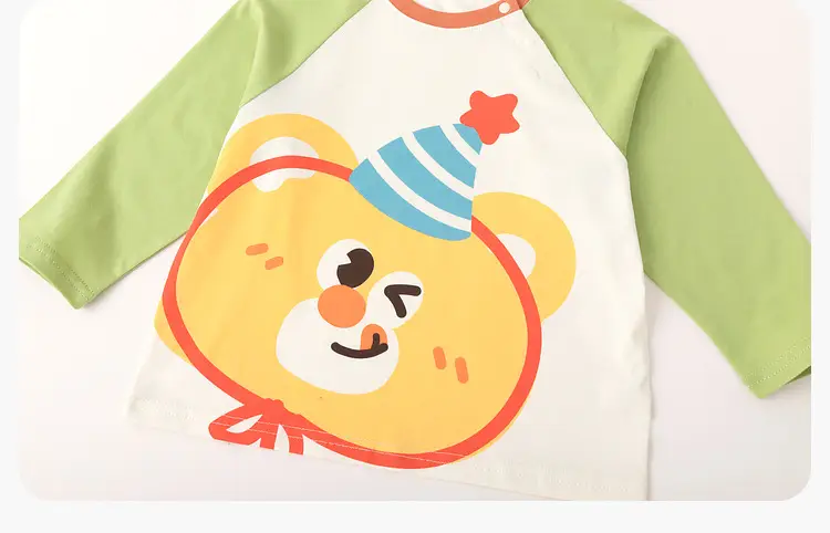 Duduja Long Sleeve Cat Print Boys T-Shirt Pink — feature 24
