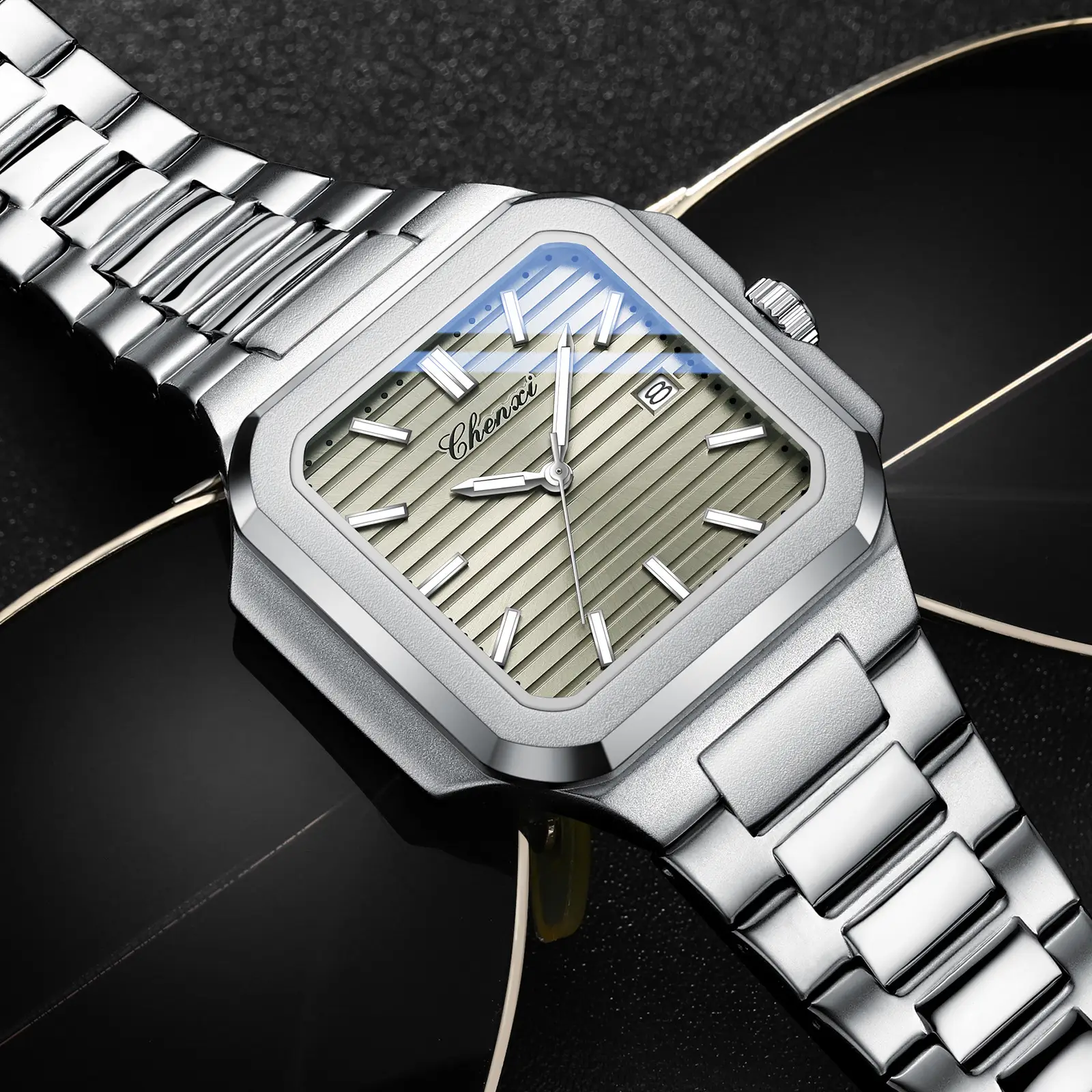 Chenxi Men's Quartz Watch Gold Silver Waterproof Business Casual - Image 17