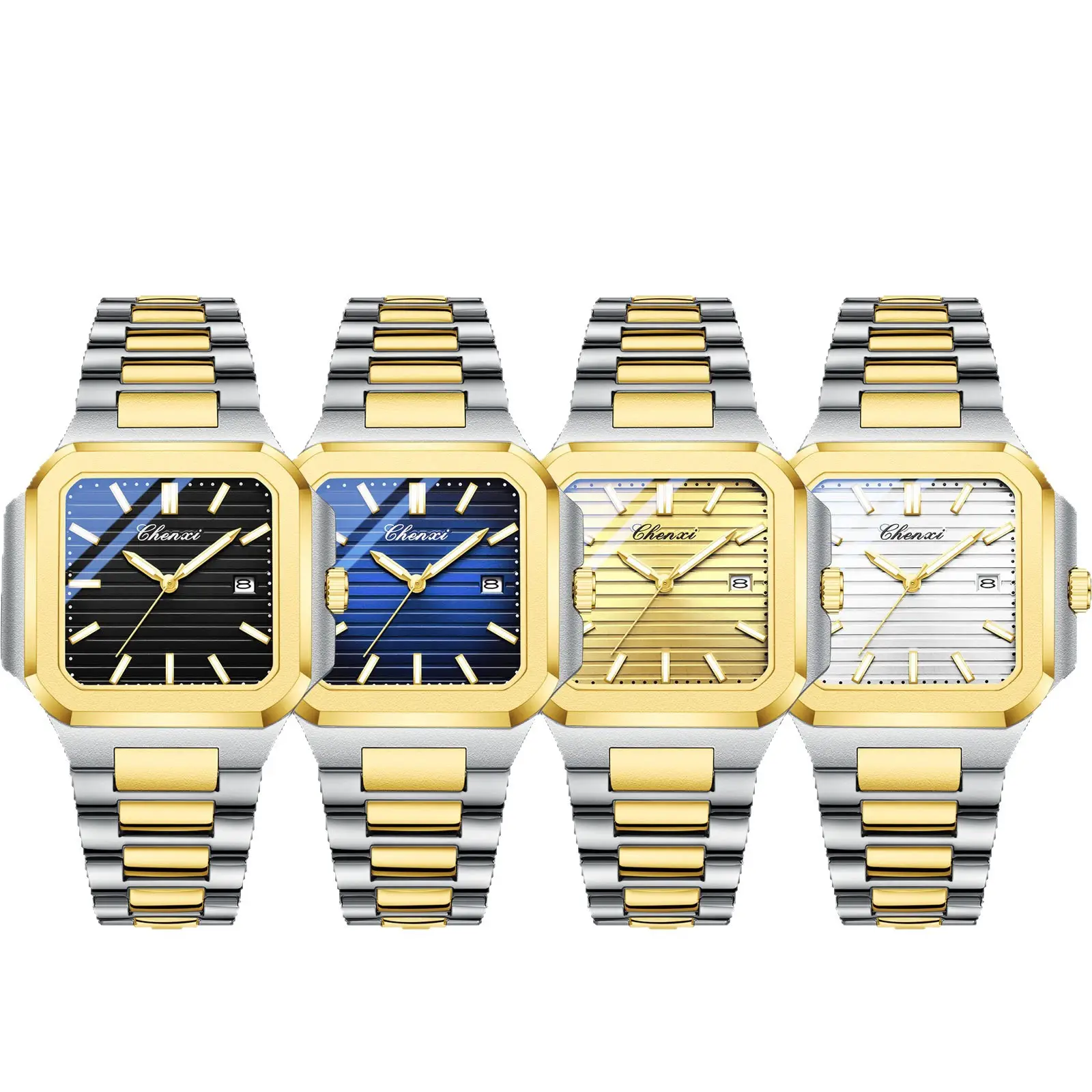 Chenxi Men's Quartz Watch Gold Silver Waterproof Business Casual - Image 20