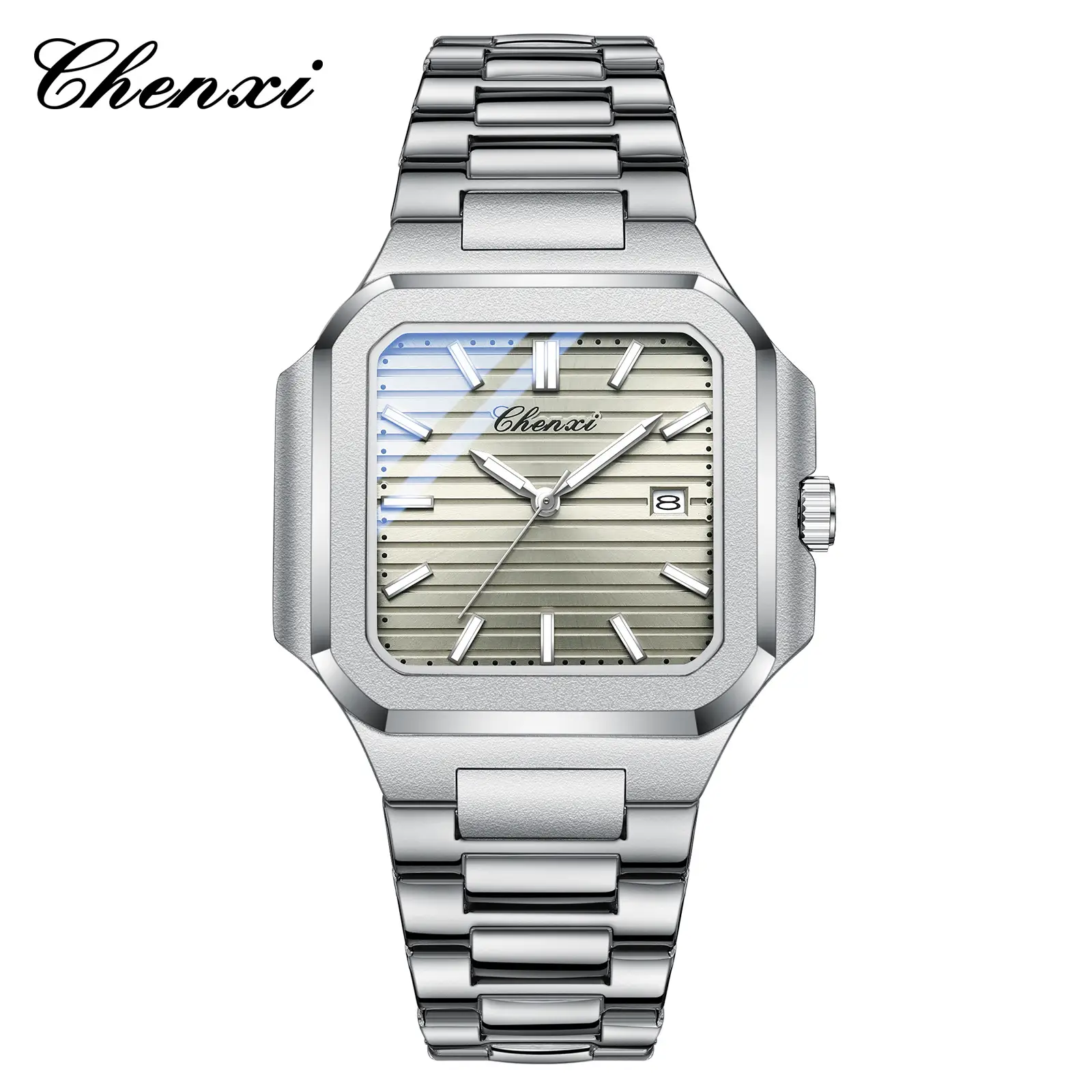Chenxi Men's Quartz Watch Gold Silver Waterproof Business Casual - Image 6