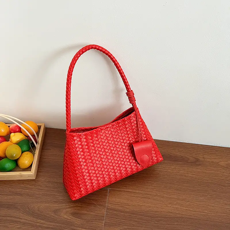 Blue Woven Crossbody Bag for Women 2025