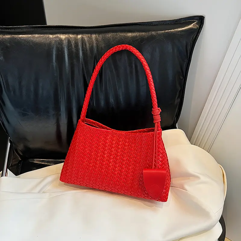 Blue Woven Crossbody Bag for Women 2025