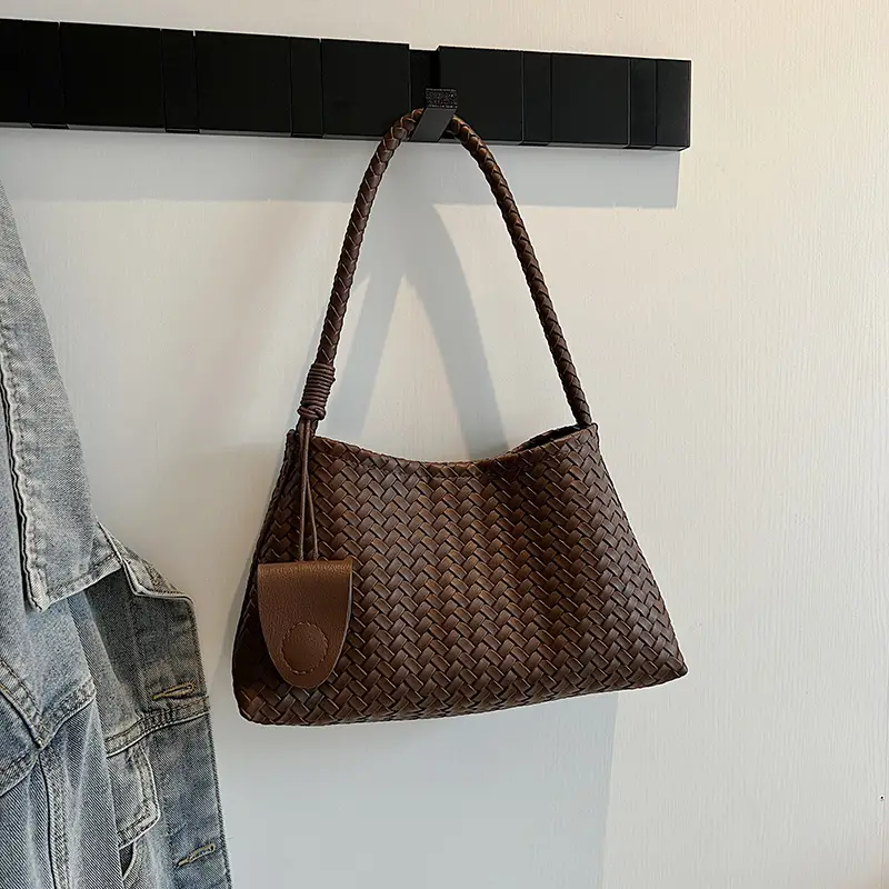 Blue Woven Crossbody Bag for Women 2025