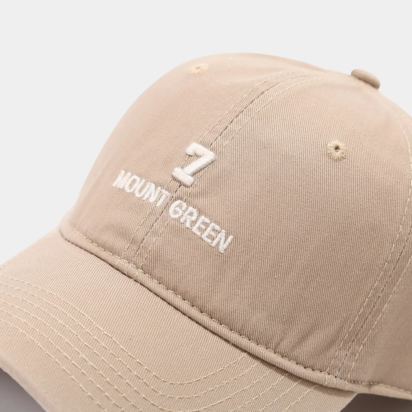 Korean Style 7-Letter Embroidered Beige Baseball Cap for Men Women — feature 13