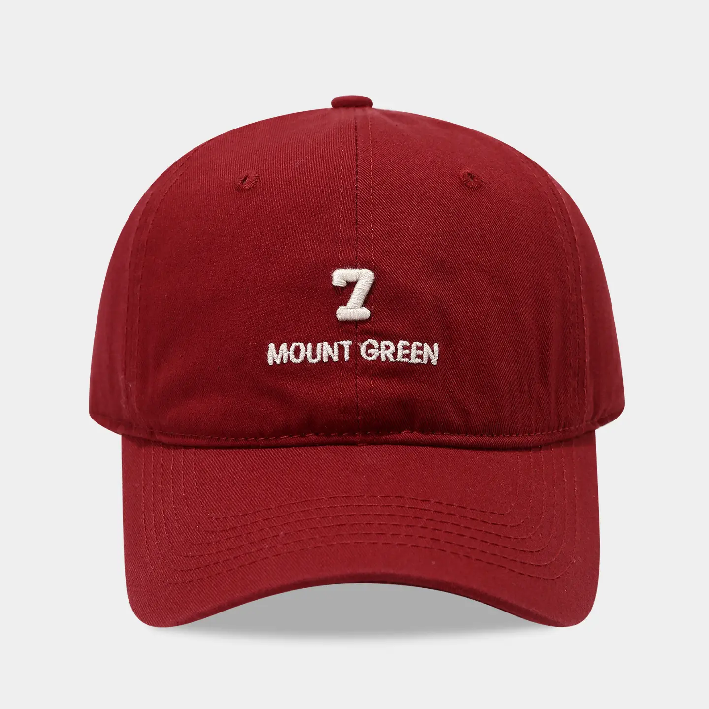Korean Style 7-Letter Embroidered Beige Baseball Cap for Men Women - Image 5