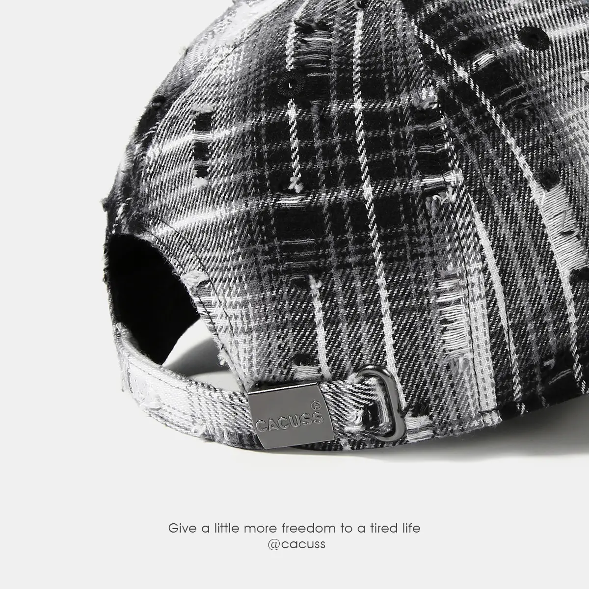 Men Denim Peaked Cap Ripped Hip Hop Casual Summer - Image 6