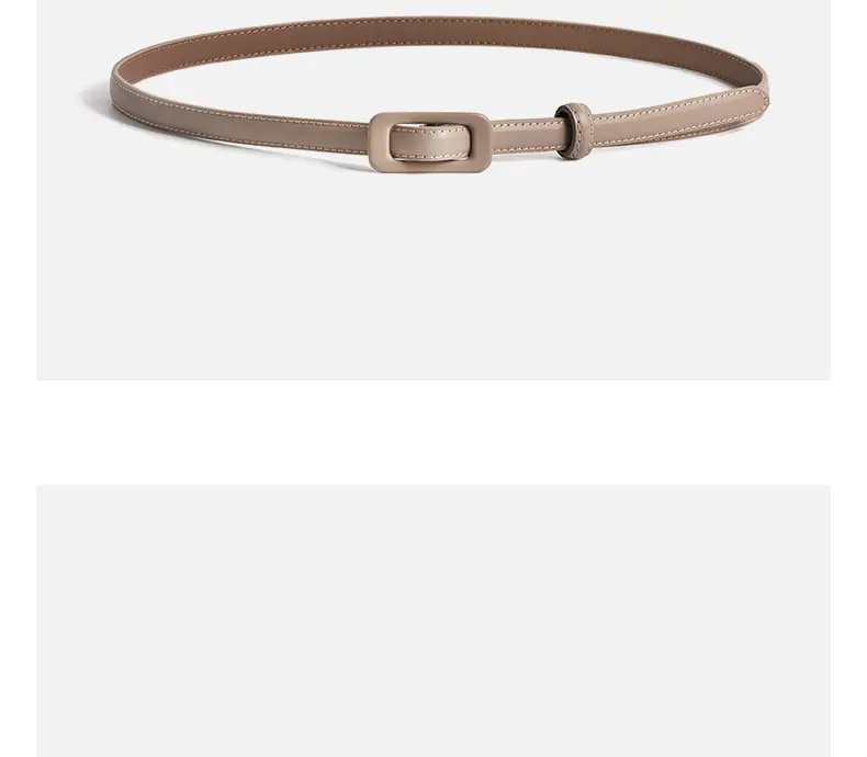 Women Genuine Leather Belt Coffee Color Two Layer Buckle β feature 15