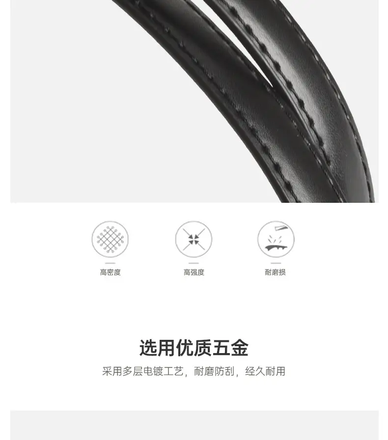 Women Genuine Leather Belt Coffee Color Two Layer Buckle β feature 5