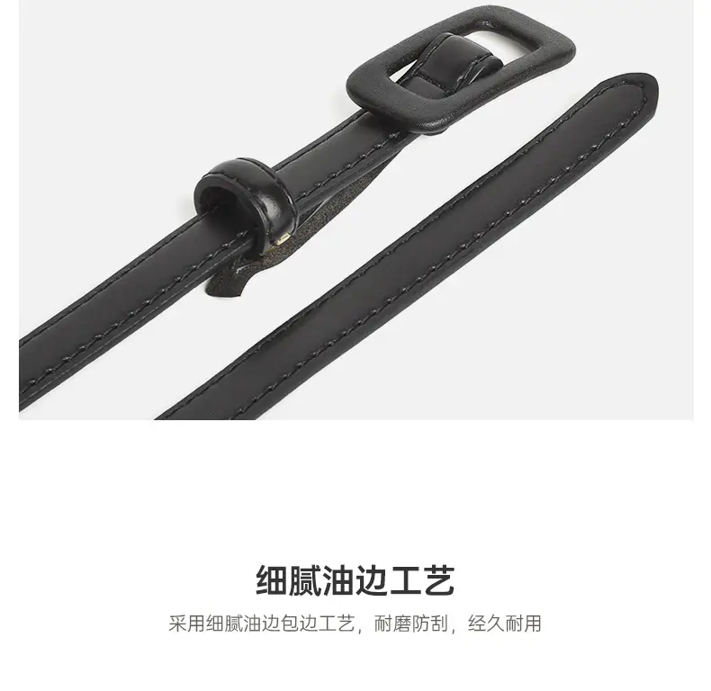 Women Genuine Leather Belt Coffee Color Two Layer Buckle β feature 6
