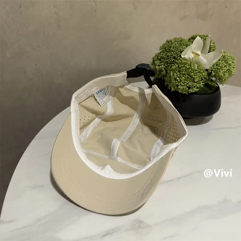 Unisex Short Brim Baseball Cap Mesh Breathable Summer