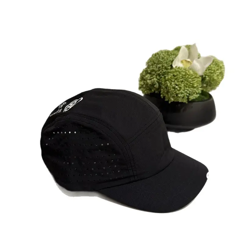 Unisex Short Brim Baseball Cap Mesh Breathable Summer