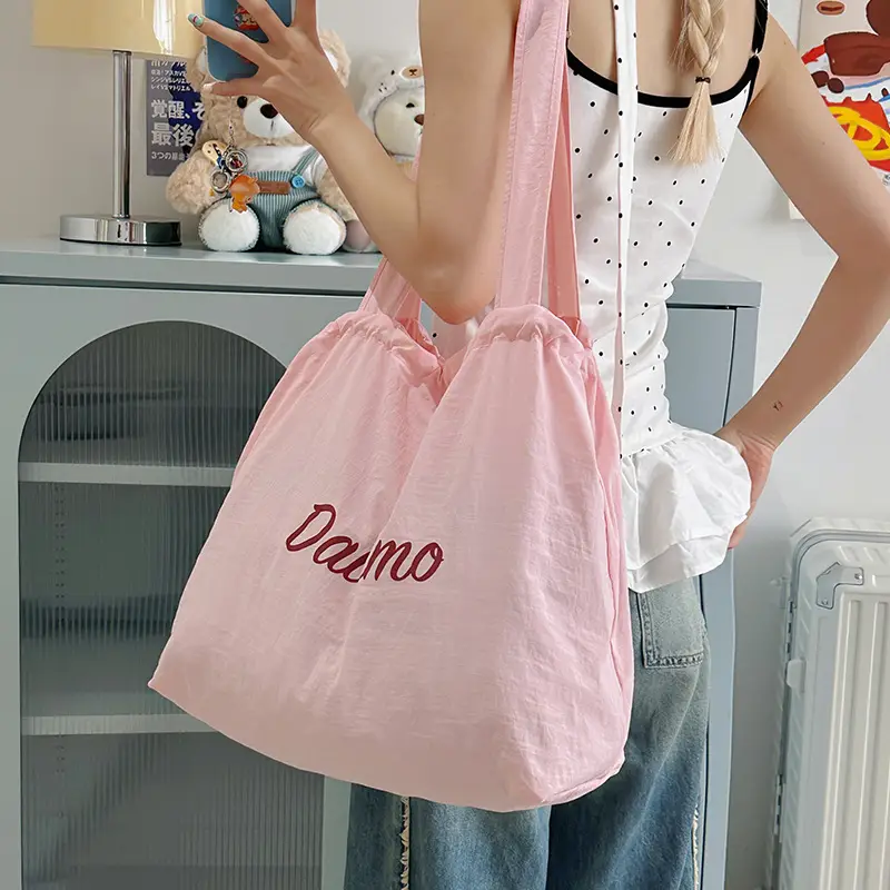 2025 Summer Blue Printed Nylon Shoulder Bag - Image 7