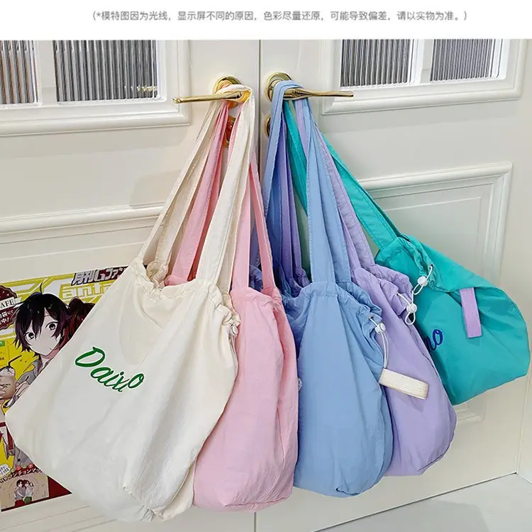 2025 Summer Blue Printed Nylon Shoulder Bag - Image 9