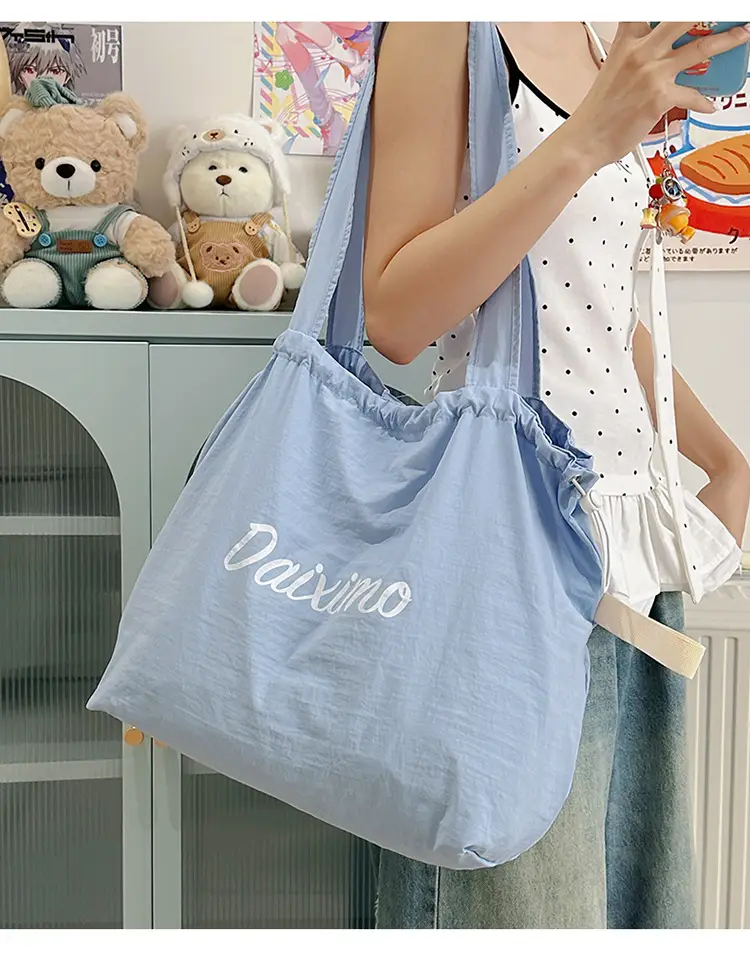 2025 Summer Blue Printed Nylon Shoulder Bag — feature 11