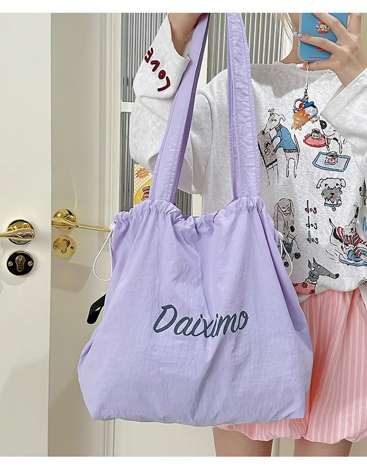 2025 Summer Blue Printed Nylon Shoulder Bag — feature 12