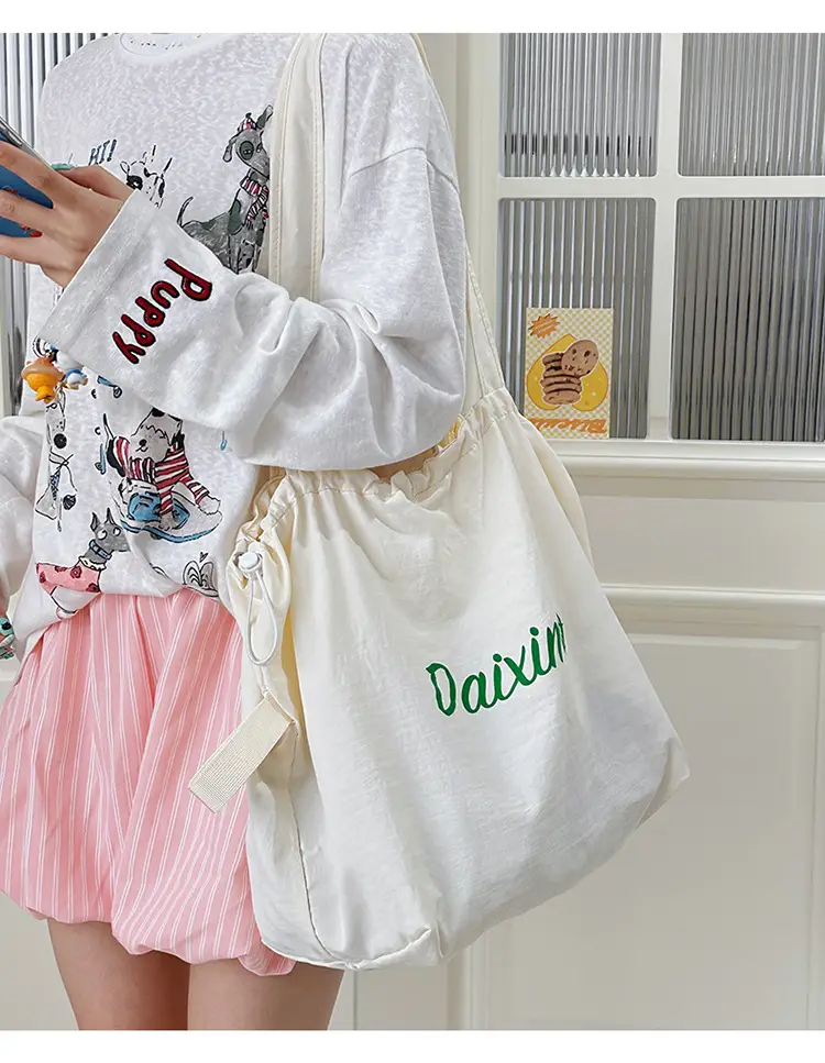 2025 Summer Blue Printed Nylon Shoulder Bag — feature 8