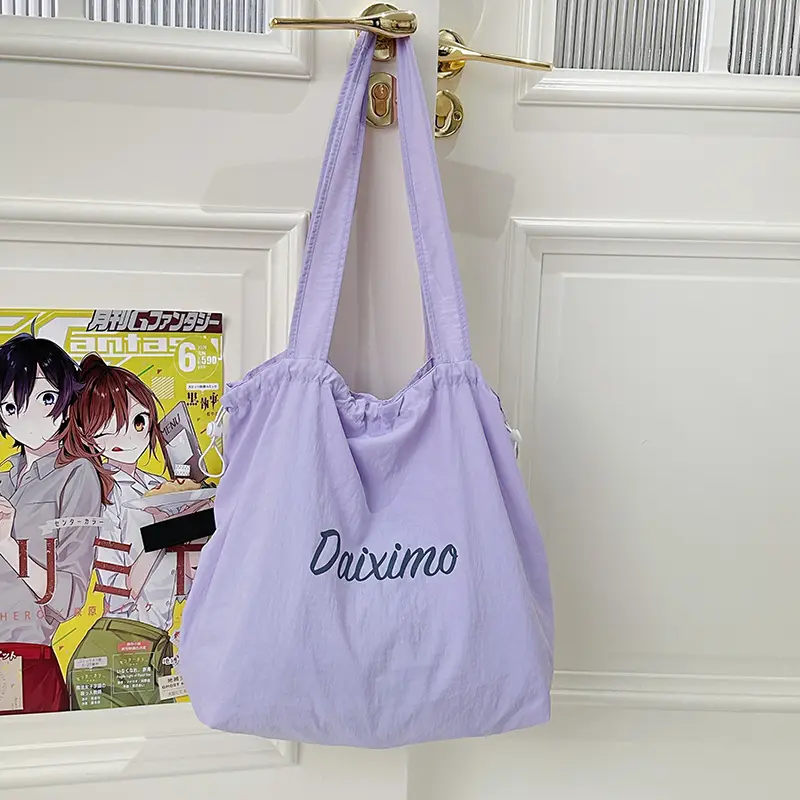 2025 Summer Blue Printed Nylon Shoulder Bag - Image 4