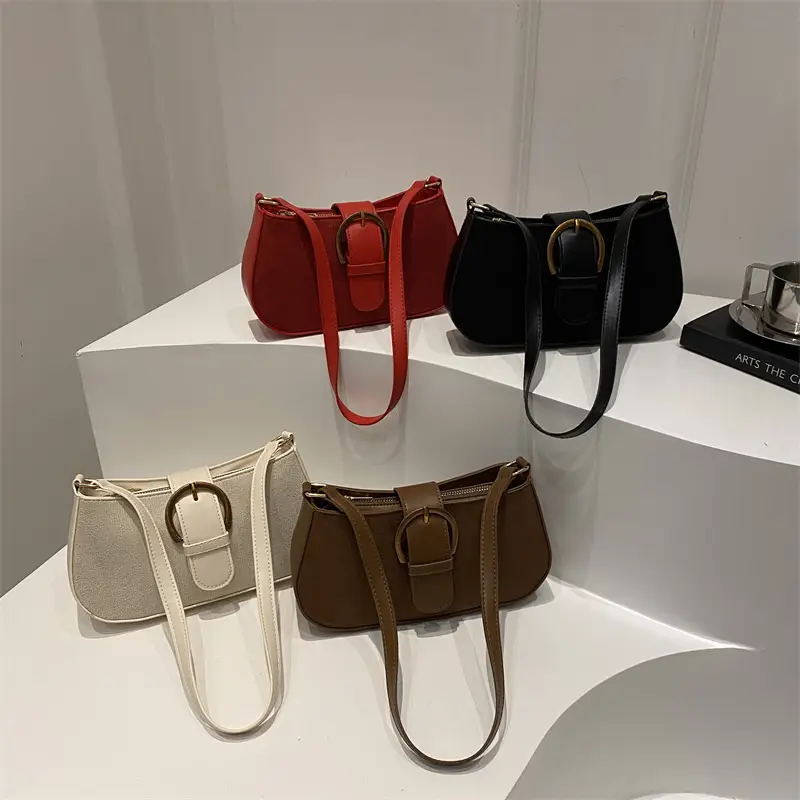 Frosted Crossbody Bag Brown 2025 Summer - Image 8