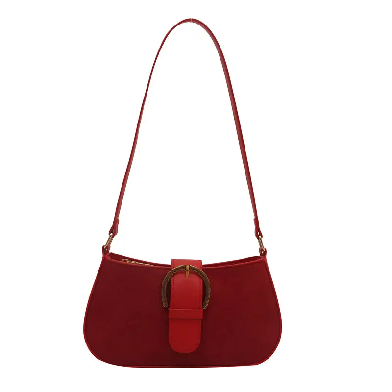 Frosted Crossbody Bag Brown 2025 Summer - Image 9