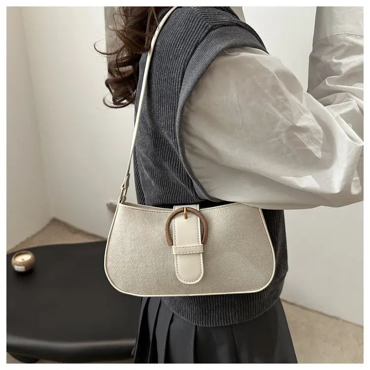 Frosted Crossbody Bag Brown 2025 Summer — feature 12