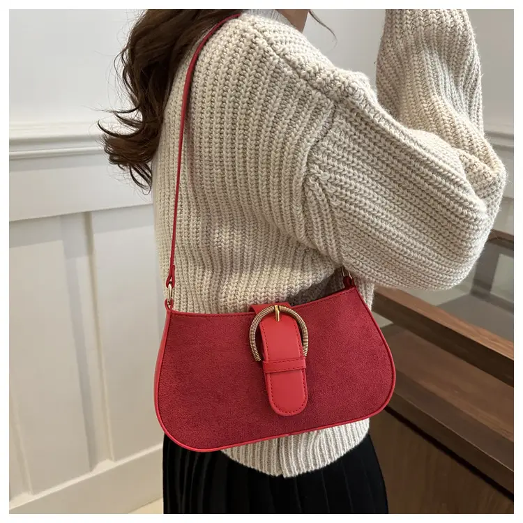 Frosted Crossbody Bag Brown 2025 Summer — feature 15