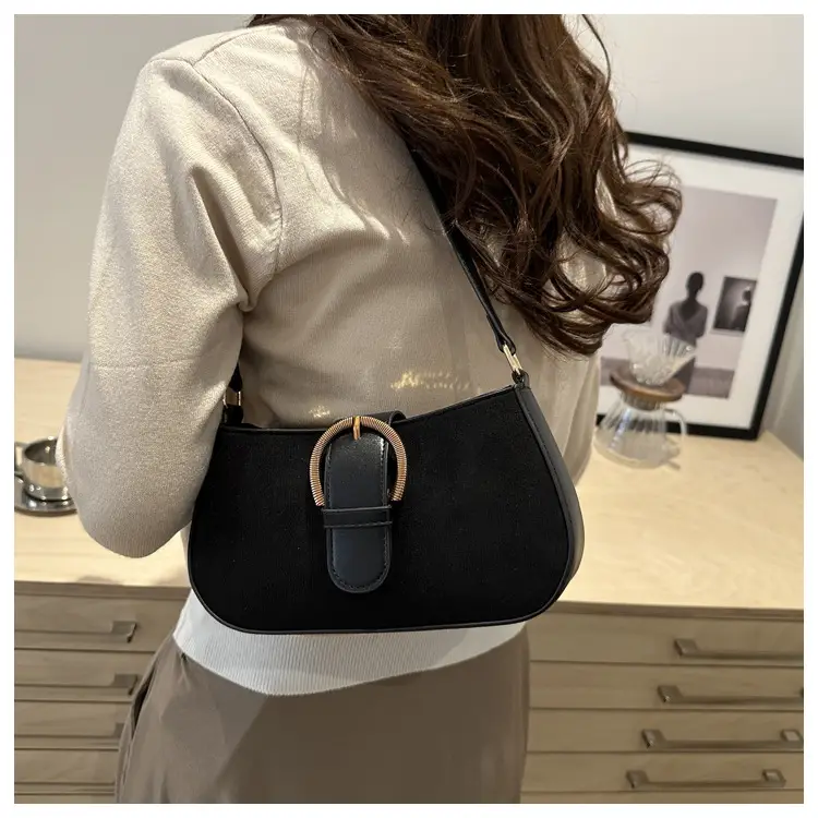 Frosted Crossbody Bag Brown 2025 Summer — feature 18