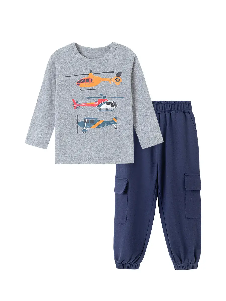 Little Maven Autum Boys T-Shirt Long Sleeve Cartoon Graphic - Image 7