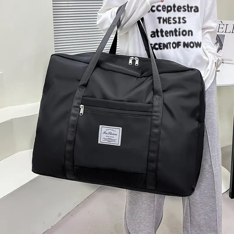 Large Capacity Travel Bag Pink Shoulder Bag - Image 9