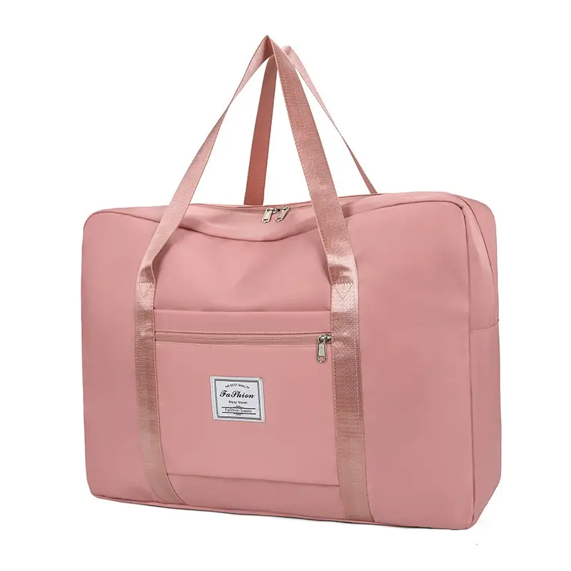 Large Capacity Travel Bag Pink Shoulder Bag - Image 10