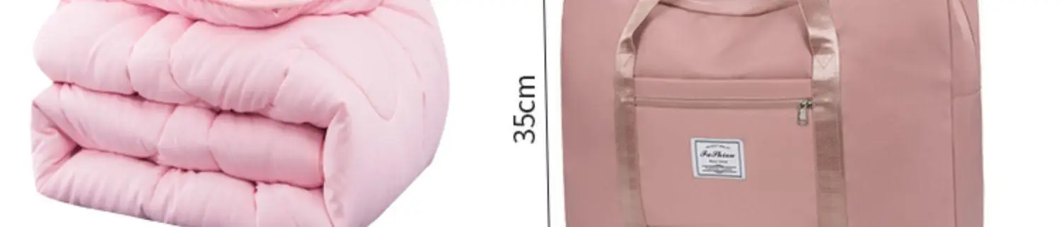 Large Capacity Travel Bag Pink Shoulder Bag — feature 5