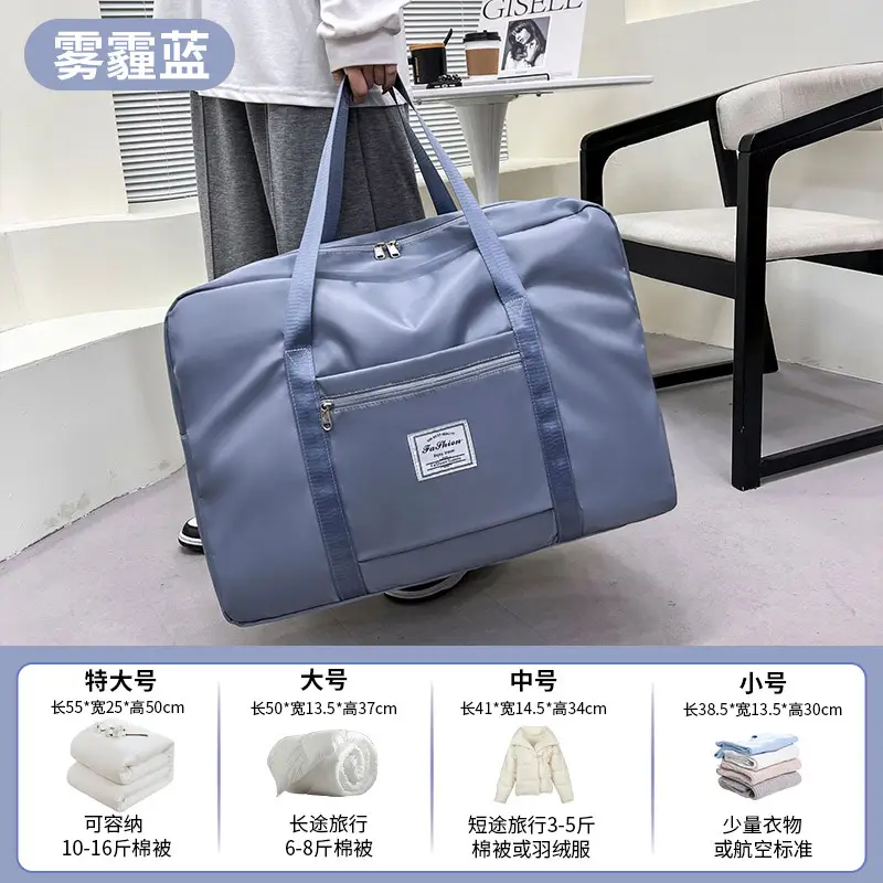 Large Capacity Travel Bag Pink Shoulder Bag - Image 4