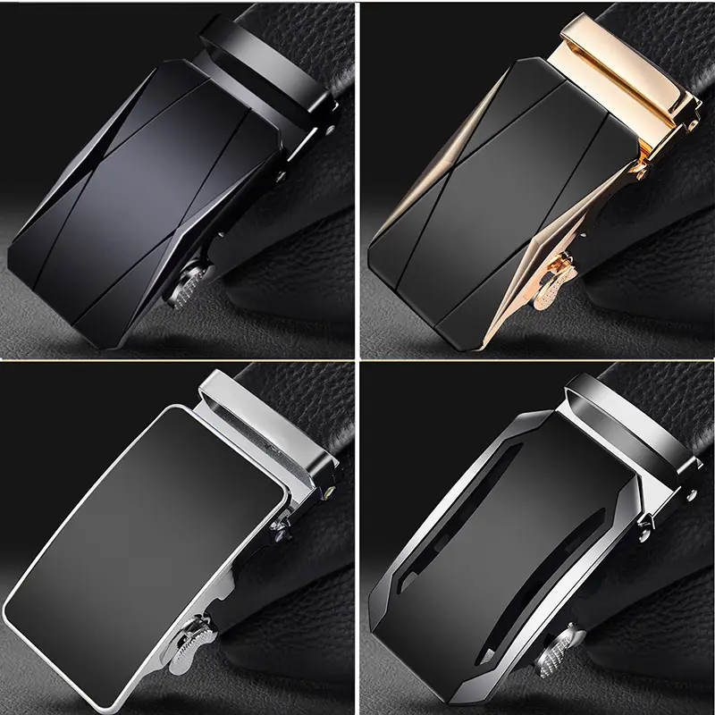 Men's Pure Cowhide Belt with Automatic Buckle & Zinc Alloy - Image 19