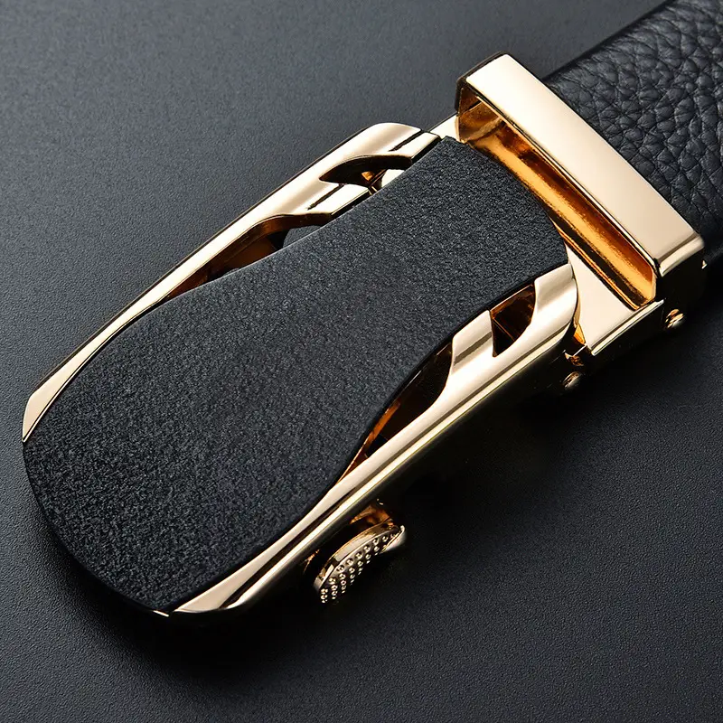 Men's Pure Cowhide Belt with Automatic Buckle & Zinc Alloy - Image 10