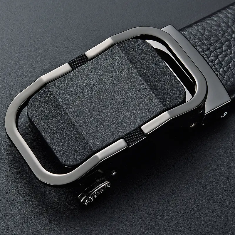 Men's Pure Cowhide Belt with Automatic Buckle & Zinc Alloy - Image 11