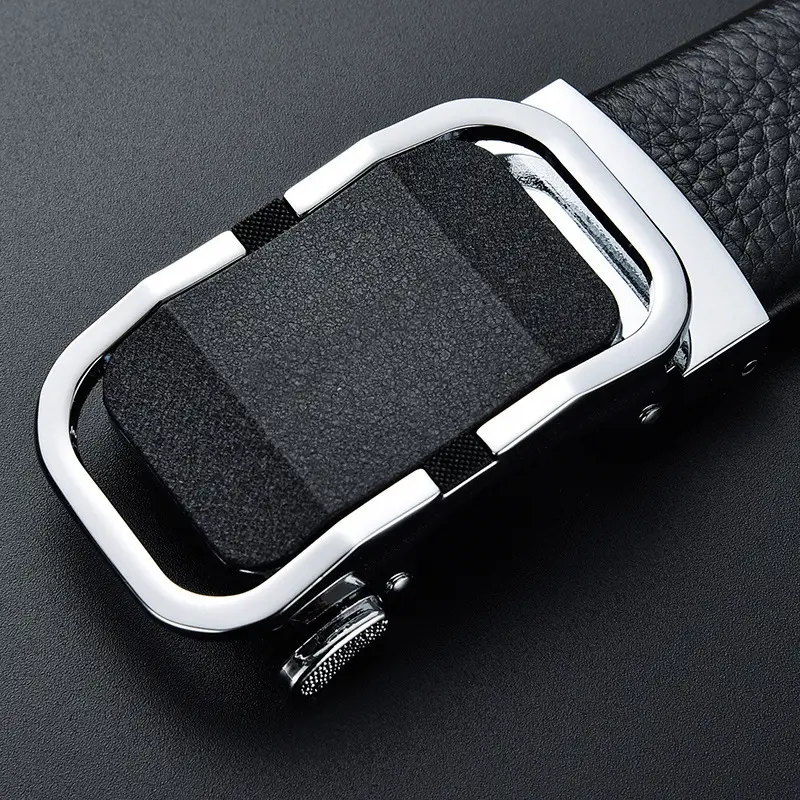Men's Pure Cowhide Belt with Automatic Buckle & Zinc Alloy - Image 12