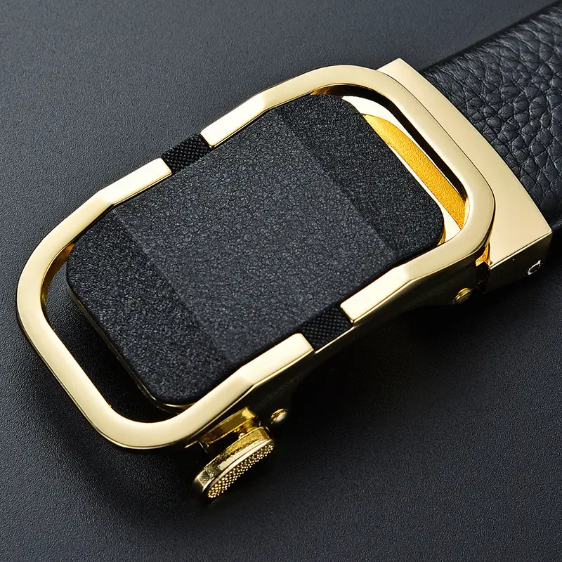 Men's Pure Cowhide Belt with Automatic Buckle & Zinc Alloy - Image 13