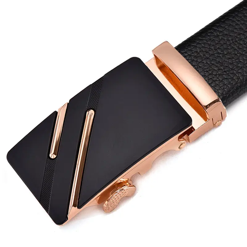 Men's Pure Cowhide Belt with Automatic Buckle & Zinc Alloy - Image 14