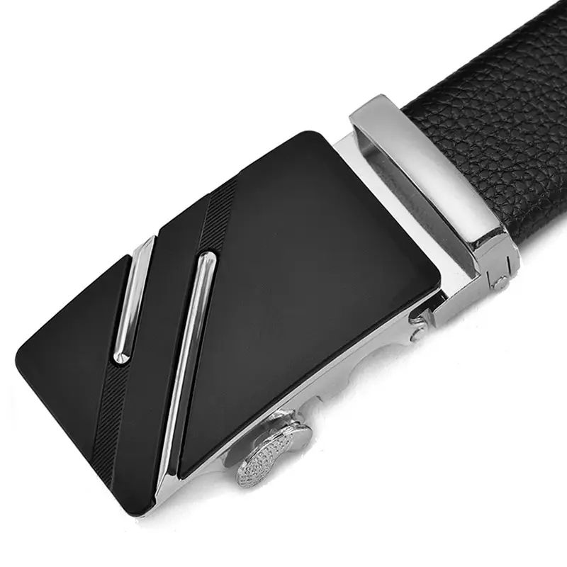 Men's Pure Cowhide Belt with Automatic Buckle & Zinc Alloy - Image 15