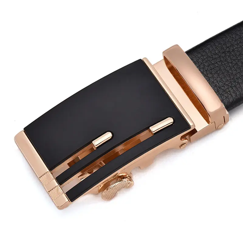 Men's Pure Cowhide Belt with Automatic Buckle & Zinc Alloy - Image 16