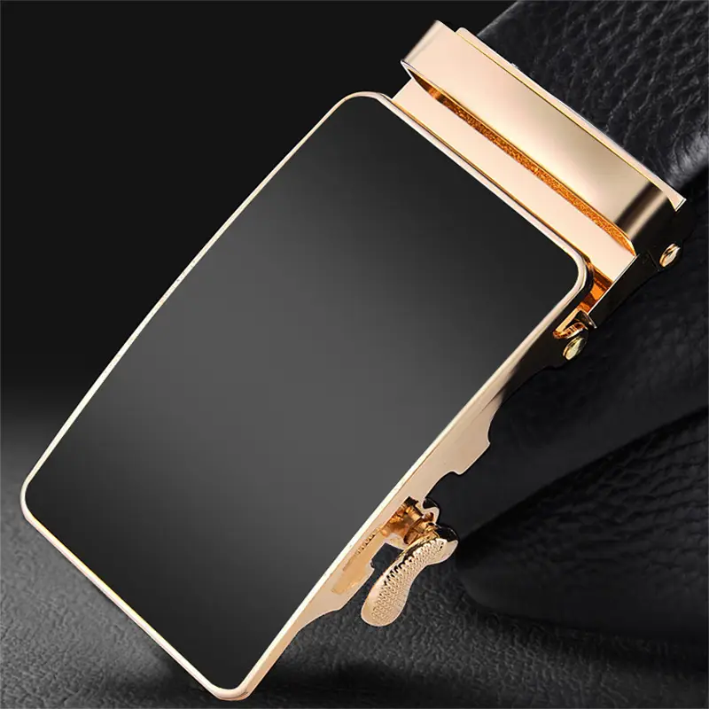 Men's Pure Cowhide Belt with Automatic Buckle & Zinc Alloy - Image 7